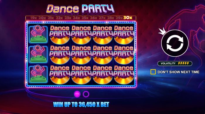 Slot Dance Party Bermain dan Menang Tanpa Batas